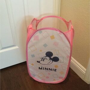 Disney Minnie Mouse Pink Laundry Bag Mesh and foldable